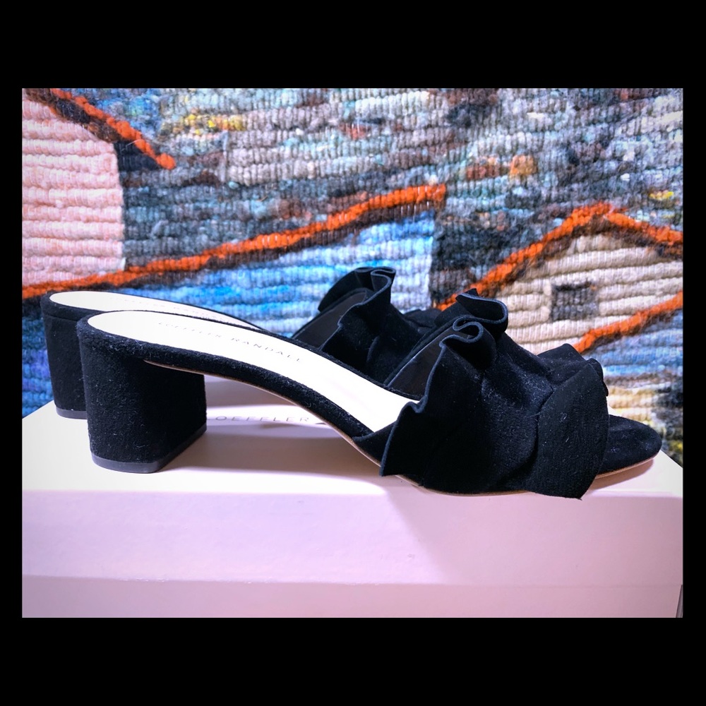 Leoffler Randall Vera Sandals Black NIB